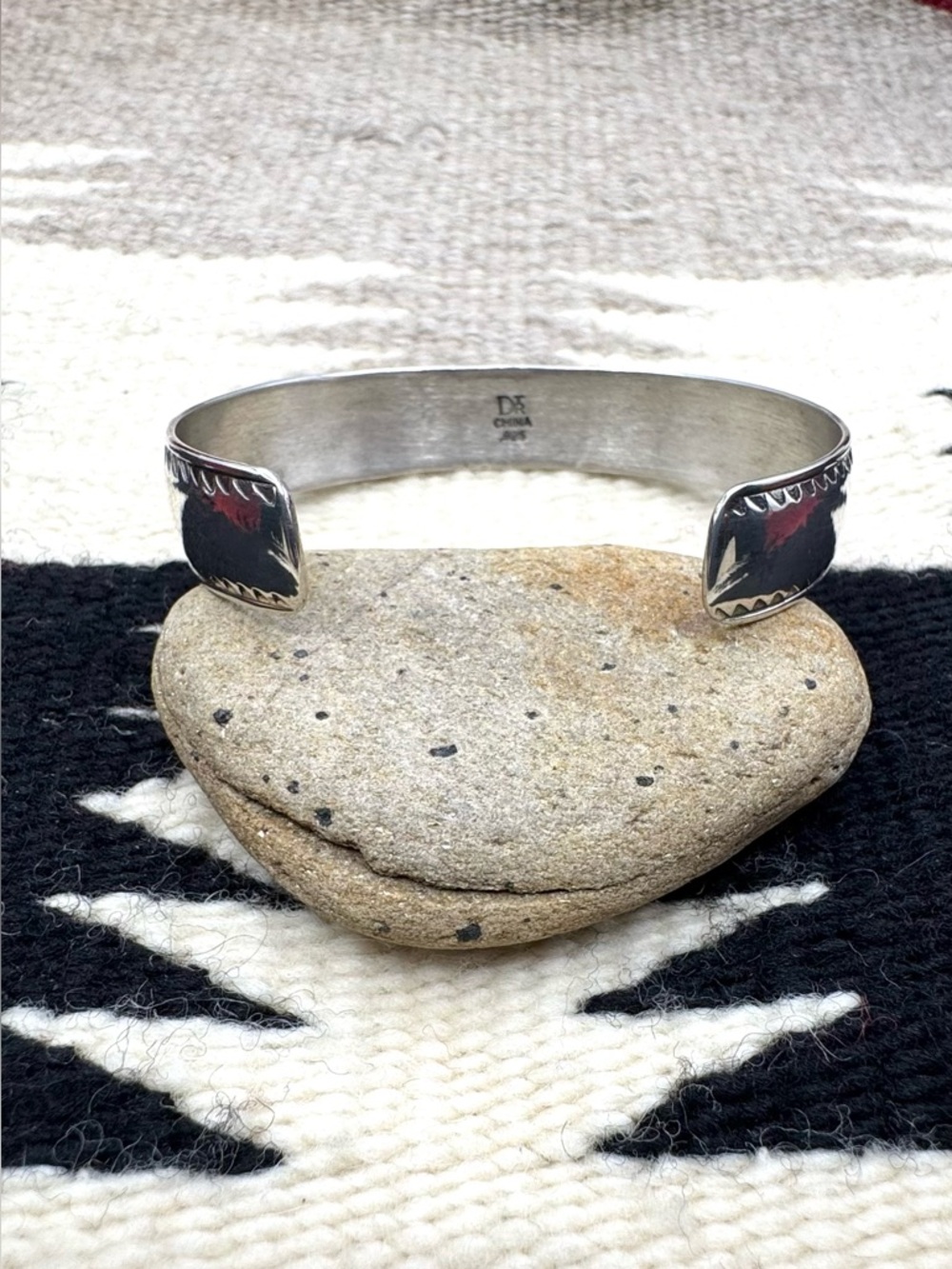 Jay King Southwest Sterling Silver Turquoise Inlay Earrings Cuff Bracelet Set - Picture 4 of 8